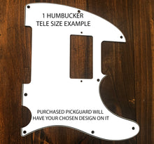 Load image into Gallery viewer, The Pinky- Psychedelic Tele Pickguard by Carmedon