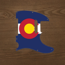 Load image into Gallery viewer, Colorado-Flag Tele Pickguard by Carmedon