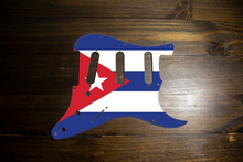 Load image into Gallery viewer, Cuba-Flag Strat Pickguard by Carmedon