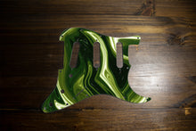 Load image into Gallery viewer, Dark Crystal Yellow-Psychedelic Strat Pickguard by Carmedon