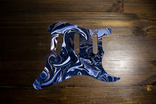 Load image into Gallery viewer, Dark Crystal Blue-Psychedelic Strat Pickguard by Carmedon
