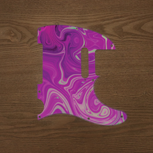 Load image into Gallery viewer, Grape Ape-Psychedelic Tele Pickguard by Carmedon