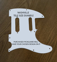 Load image into Gallery viewer, Vintage Paisley Pink and Black-Paisley Tele Pickguard by Carmedon