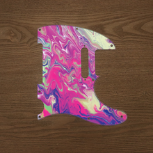 Load image into Gallery viewer, Neon Nightmare-Psychedelic Tele Pickguard by Carmedon