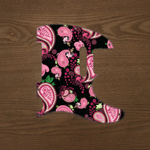 Load image into Gallery viewer, Vintage Paisley Pink and Black-Paisley Tele Pickguard by Carmedon