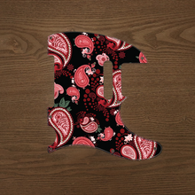 Load image into Gallery viewer, Vintage Paisley Red and Black-Paisley Tele Pickguard by Carmedon