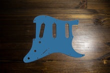 Load image into Gallery viewer, Crystal Lake Placid Blue-Solid Strat Pickguard by Carmedon