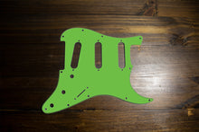 Load image into Gallery viewer, Lime Green-Solid Strat Pickguard by Carmedon