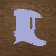 Load image into Gallery viewer, Light Blue Purple-Solid Tele Pickguard by Carmedon