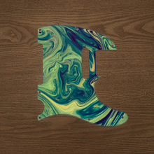 Load image into Gallery viewer, Psychedelic 3-Psychedelic Tele Pickguard by Carmedon