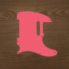 Load image into Gallery viewer, Strawberry Pink-Solid Tele Pickguard by Carmedon