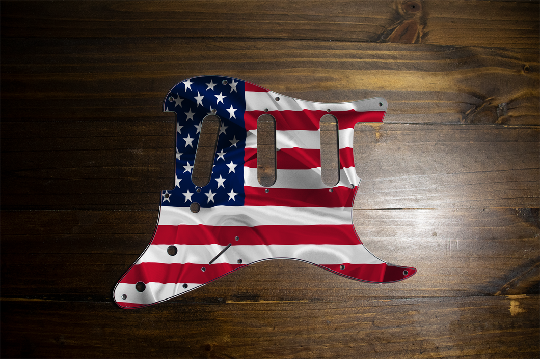 American Flag(2)-Flag Strat Pickguard by Carmedon