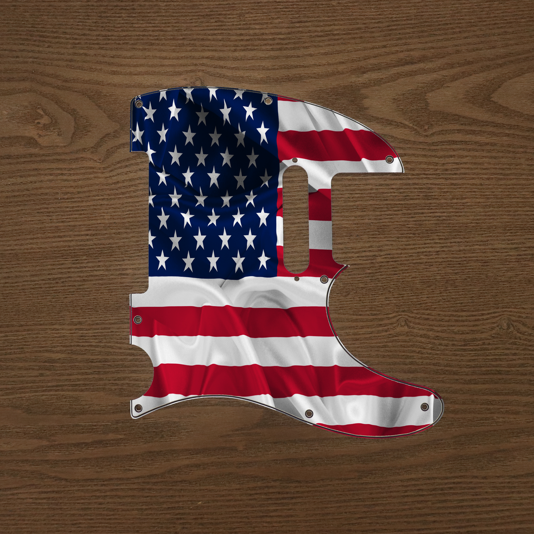 American Flag(2)-Flag Tele Pickguard by Carmedon