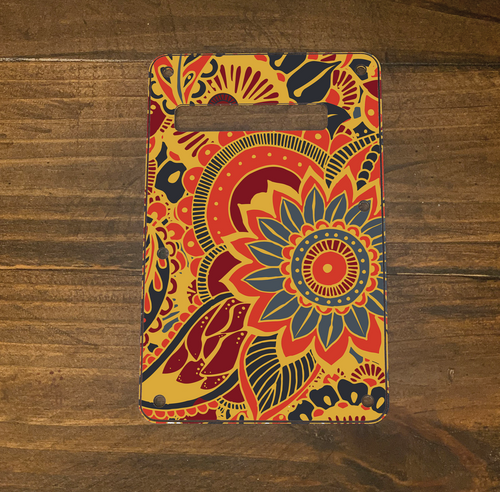 Trem Cover printed with Aztec Sun pattern