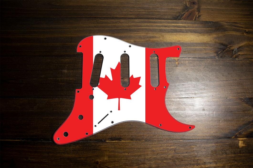 Canada-Flag Strat Pickguard by Carmedon