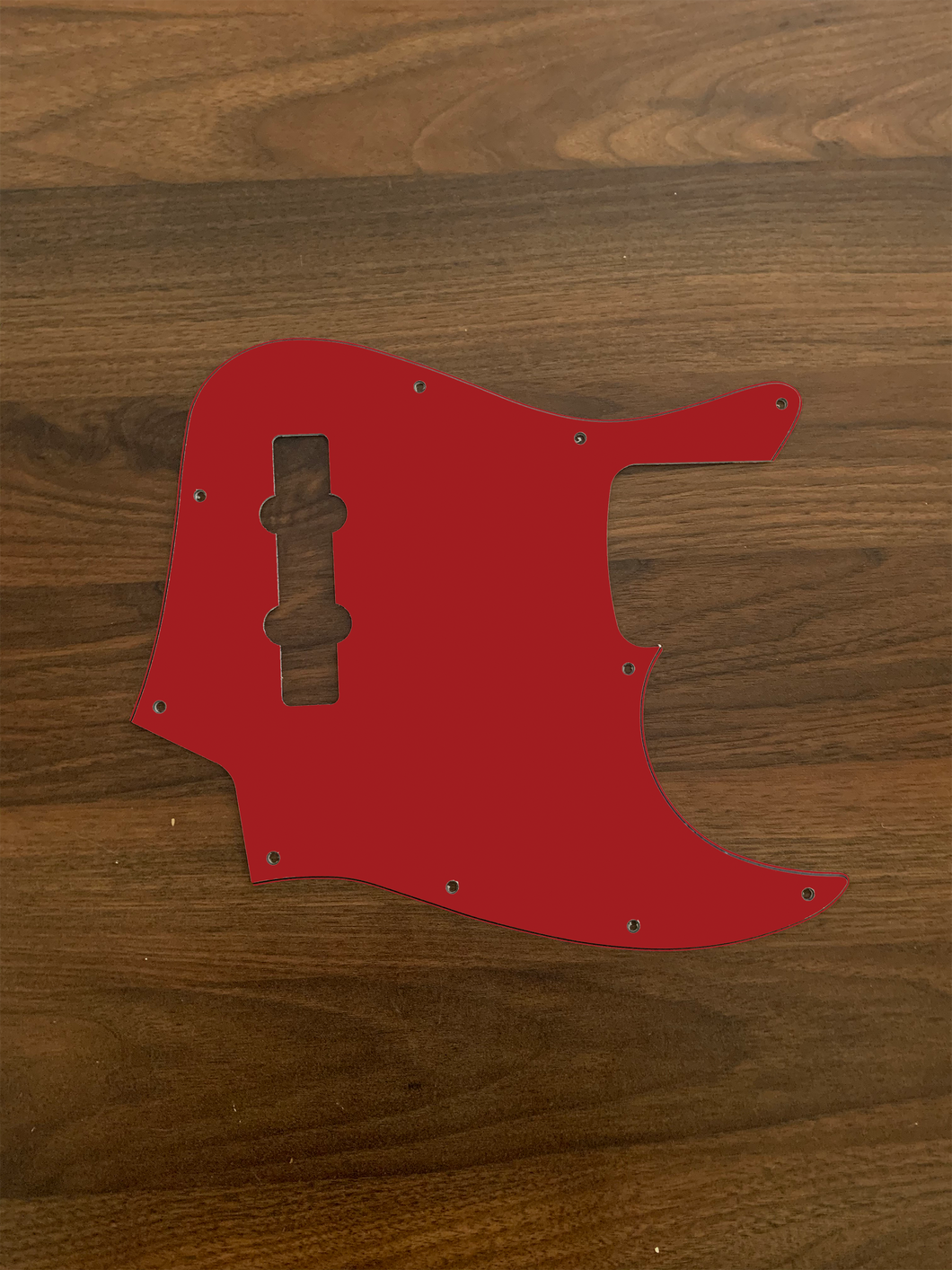 Candy Apple Red-Solid Jazz Bass Pickguard by Carmedon
