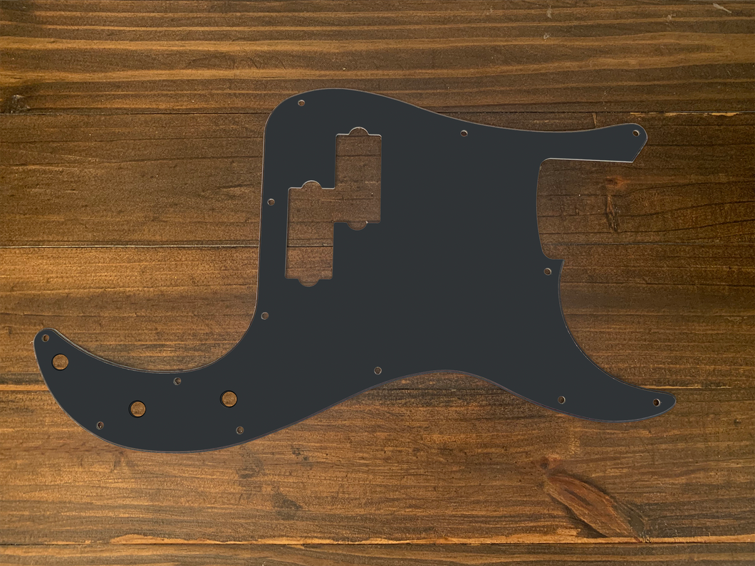Charcoal(Matte)-Solid Precision Bass Pickguard by Carmedon