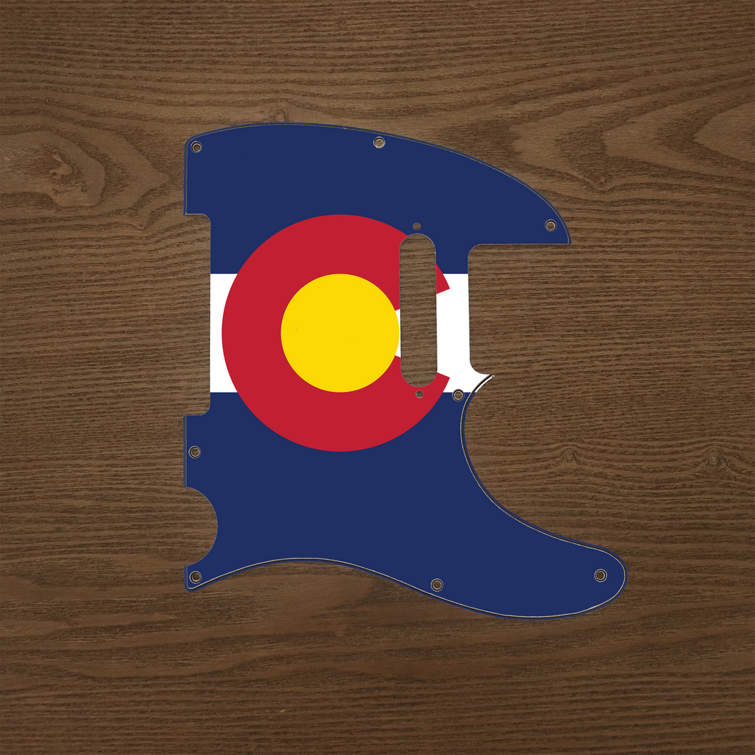 Colorado-Flag Tele Pickguard by Carmedon