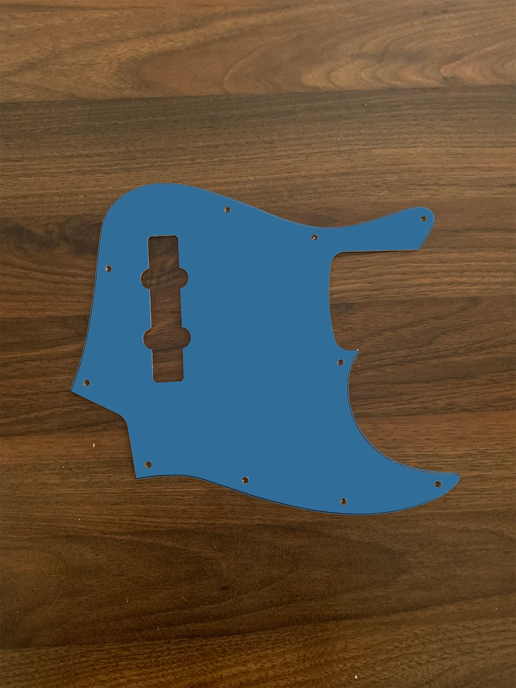 Crystal Lake Placid Blue-Solid Jazz Bass Pickguard by Carmedon