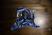 Load image into Gallery viewer, Dark Crystal Blue-Psychedelic Strat Pickguard by Carmedon
