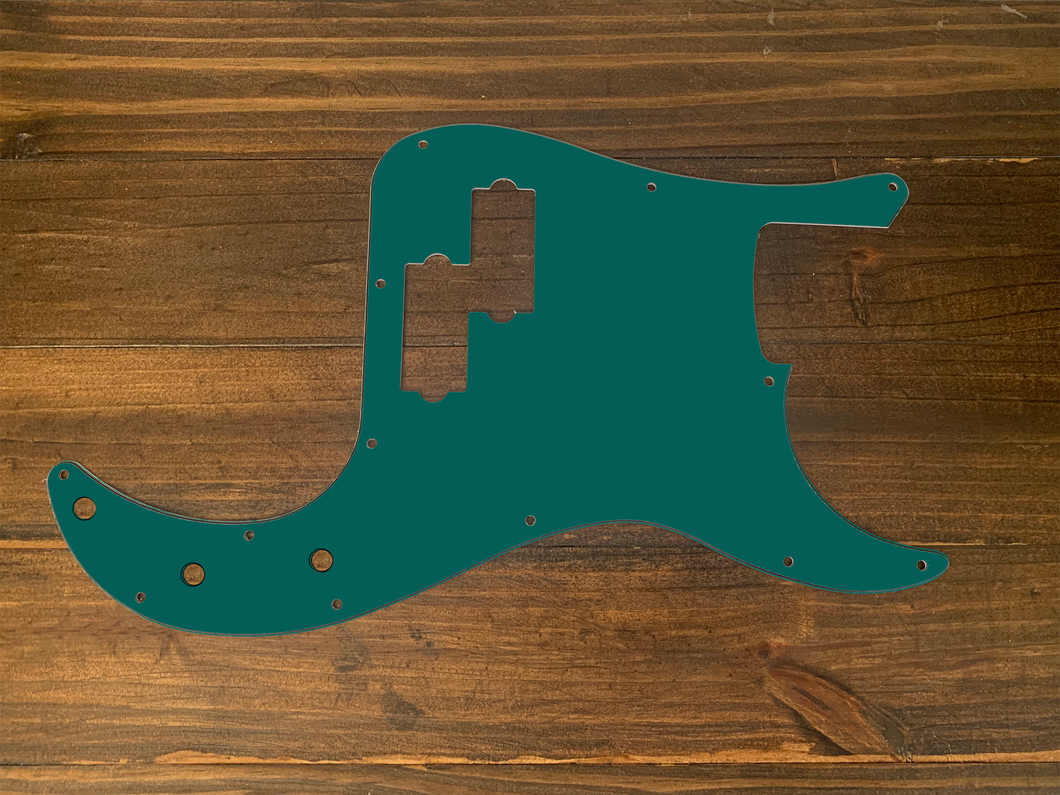 Deep Turquoise(Matte)-Solid Precision Bass Pickguard by Carmedon