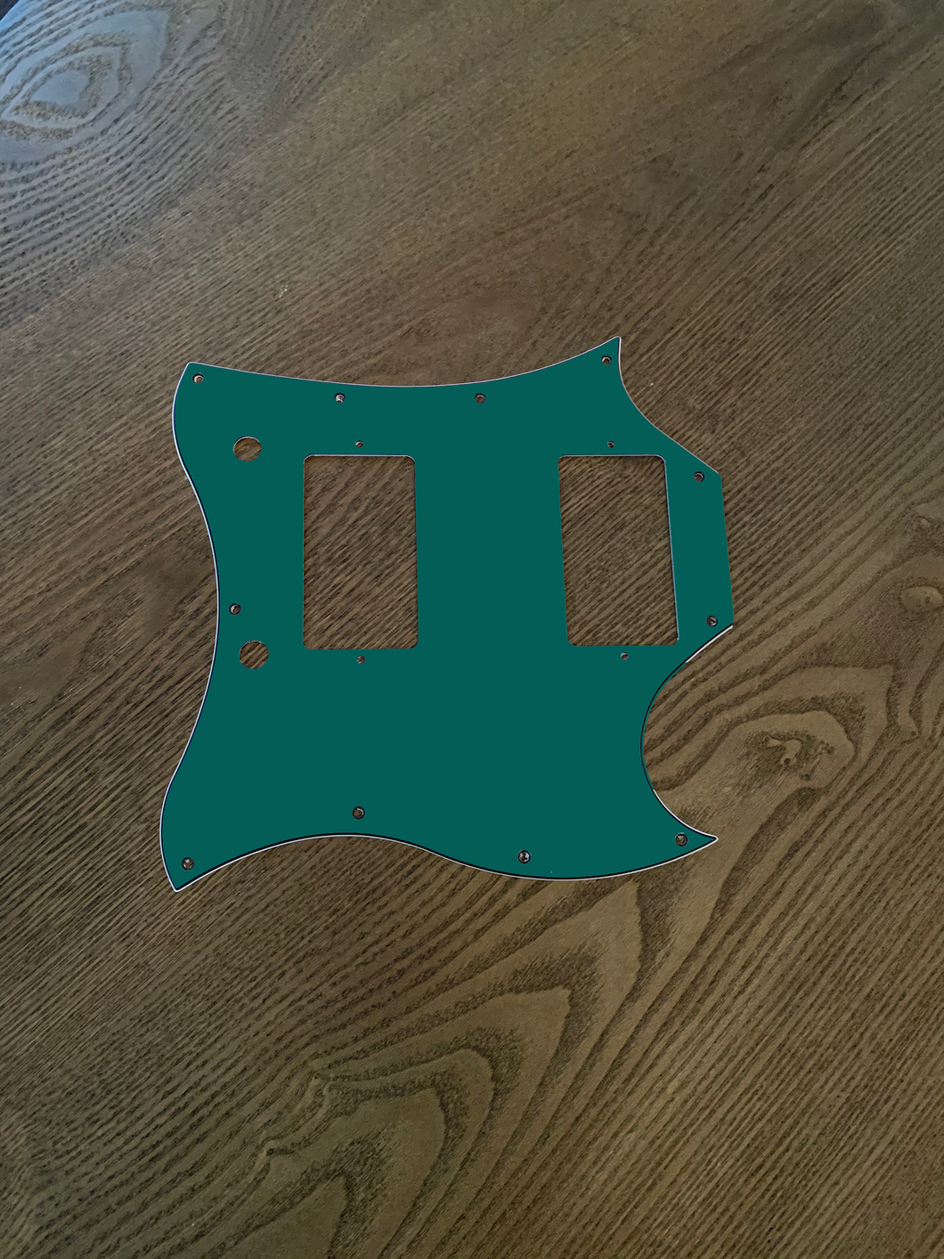 Deep Turquoise(Matte)-Solid SG Pickguard by Carmedon