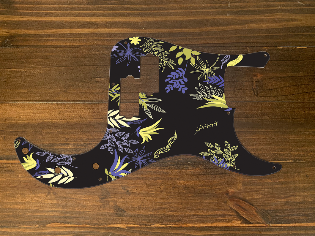 Floral 1-Floral Precision Bass Pickguard by Carmedon