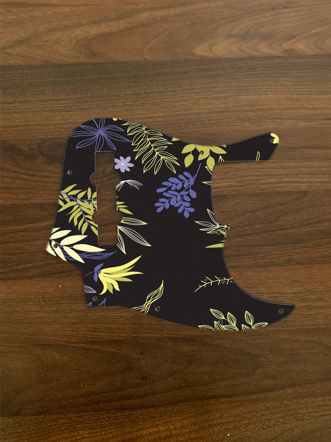 Floral 1-Floral Jazz Bass Pickguard by Carmedon