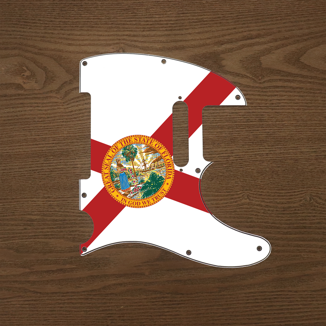 Florida-Flag Tele Pickguard by Carmedon