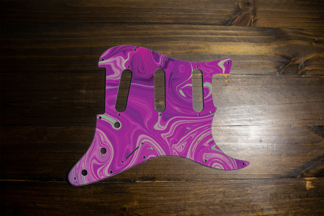 Grapeful Dead-Psychedelic Strat Pickguard by Carmedon