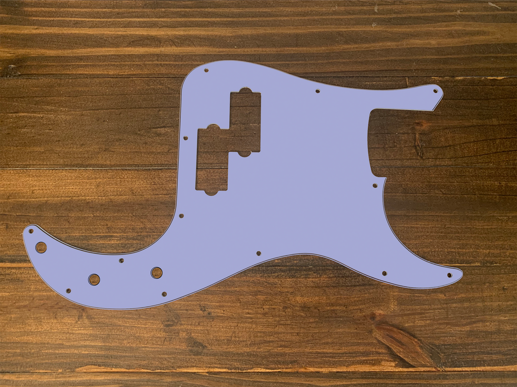 Light Blue Purple(Matte)-Solid Precision Bass Pickguard by Carmedon