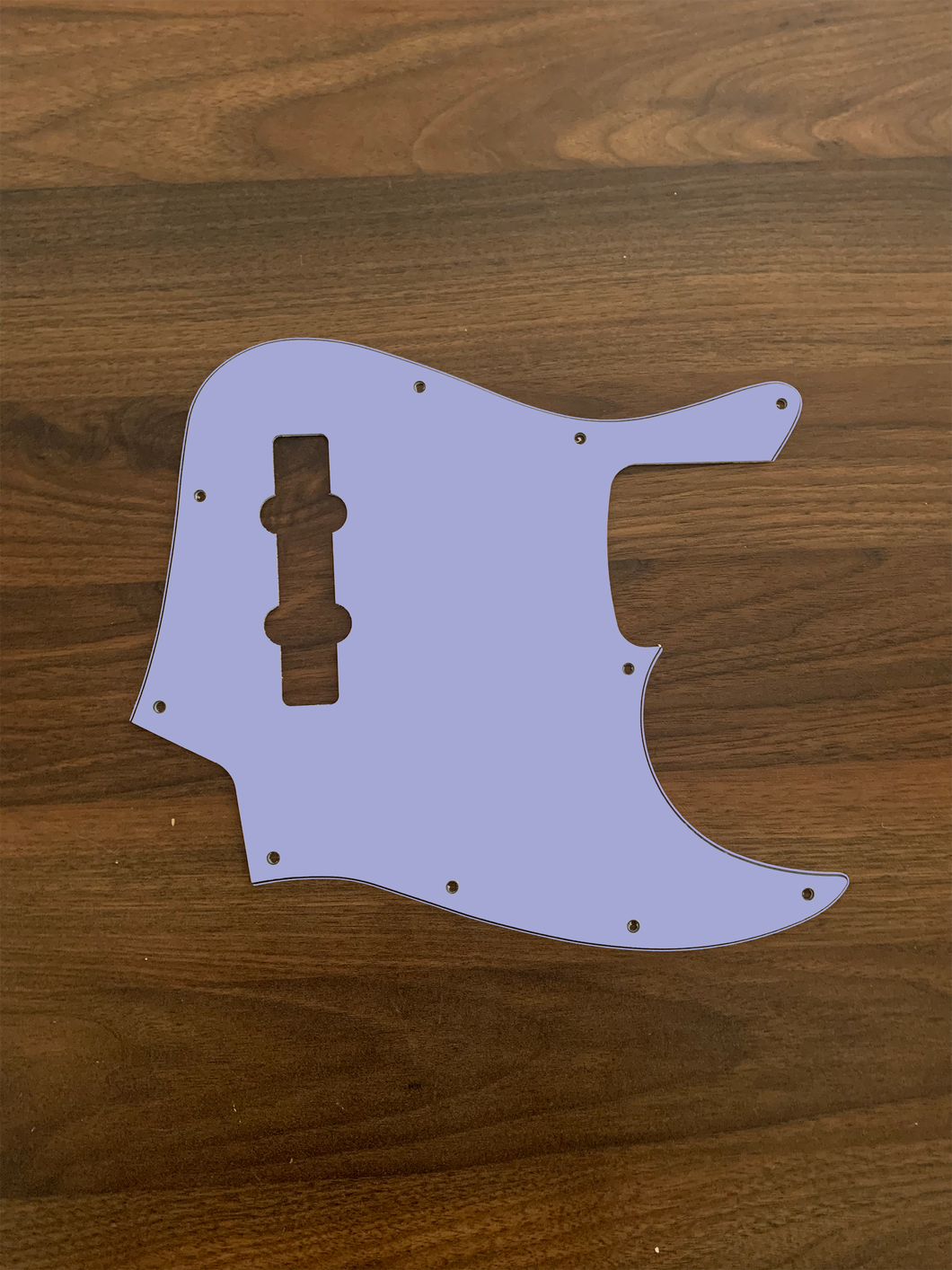 Light Blue Purple-Solid Jazz Bass Pickguard by Carmedon