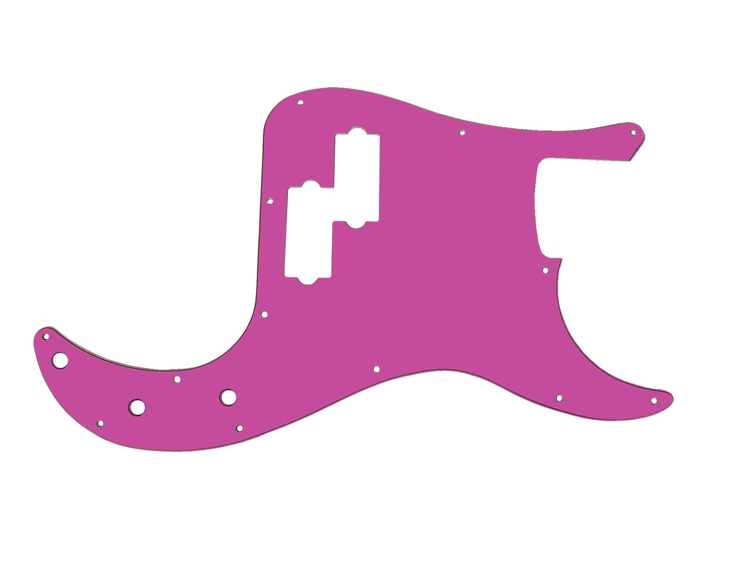Pink(Matte)-Solid Precision Bass Pickguard by Carmedon