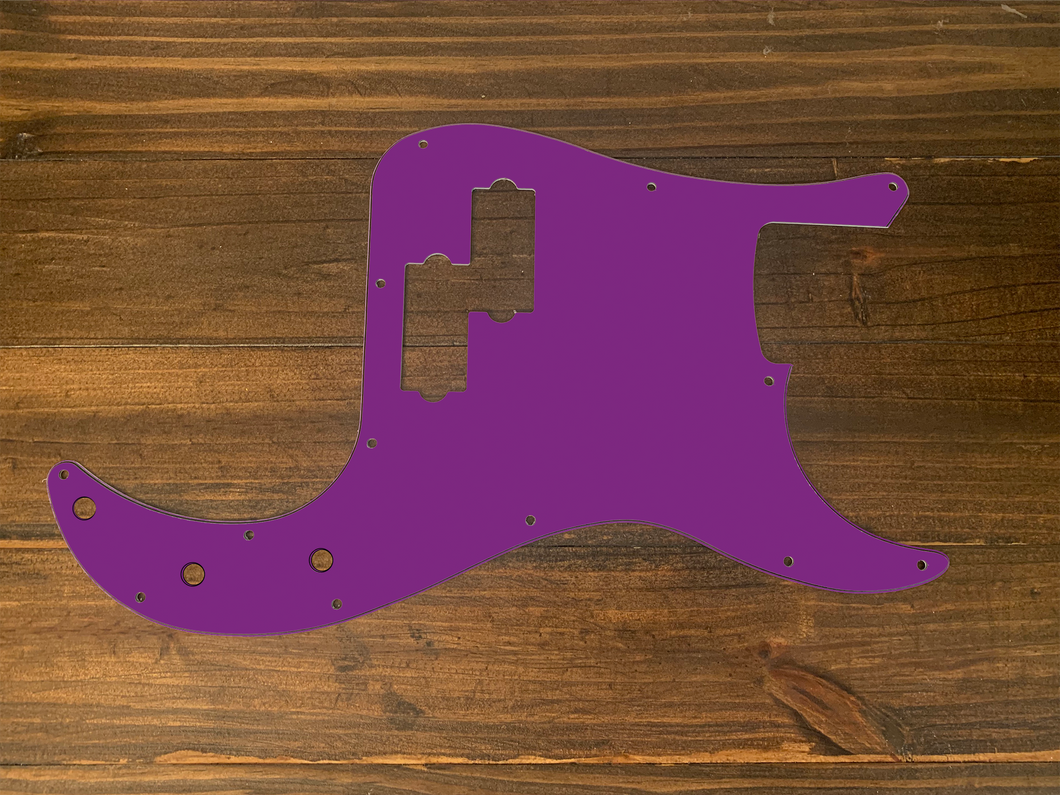 Purple(Matte)-Solid Precision Bass Pickguard by Carmedon
