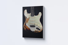 Load image into Gallery viewer, Vintage White Strat Canvas Wall Art by Carmedon
