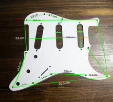 Load image into Gallery viewer, Seafoam-Solid Strat Pickguard by Carmedon
