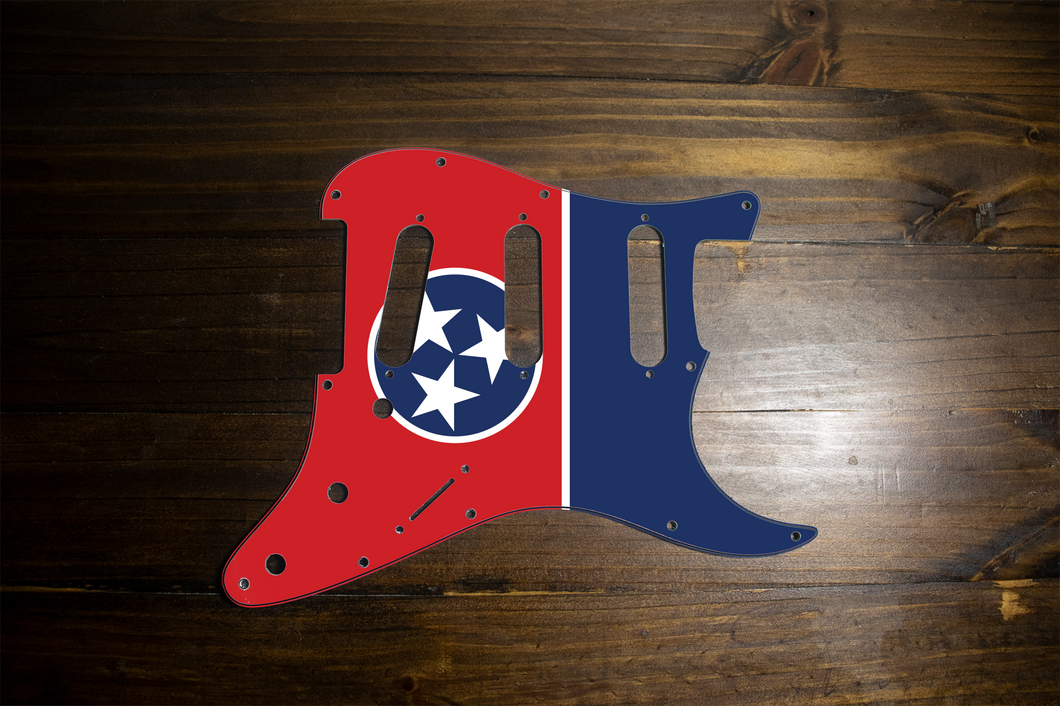Tennessee-Flag Strat Pickguard by Carmedon