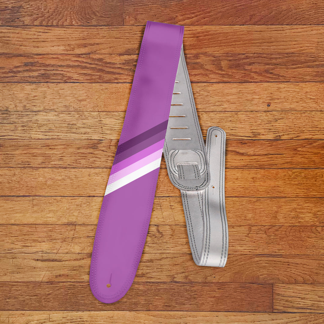 The McFly Purple-Leather Guitar Strap by Carmedon
