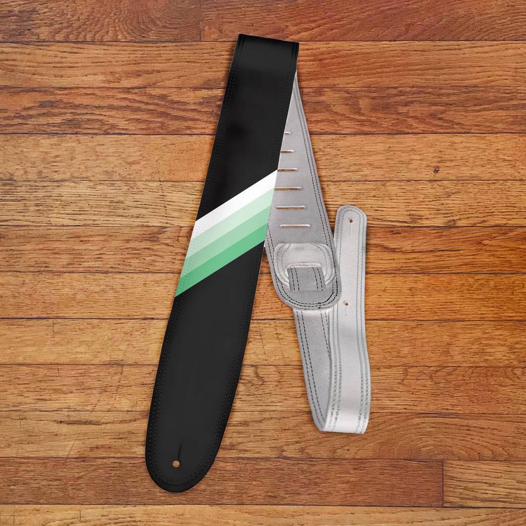 The McFly seafoam-Leather Guitar Strap by Carmedon