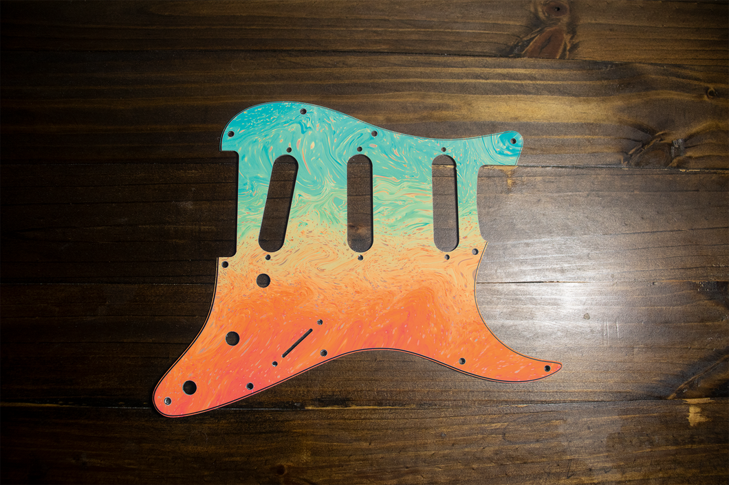 The Albatross-Psychedelic Strat Pickguard by Carmedon