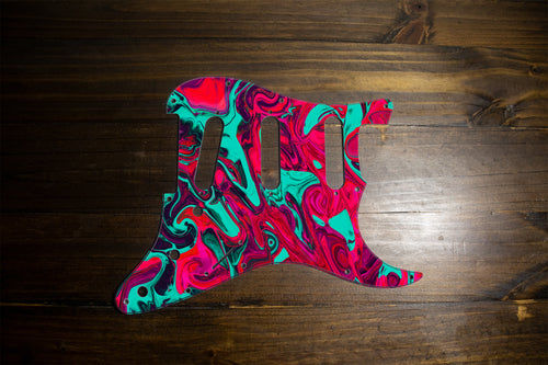 The Dickey-The Brothers Series-Psychedelic Strat Pickguard