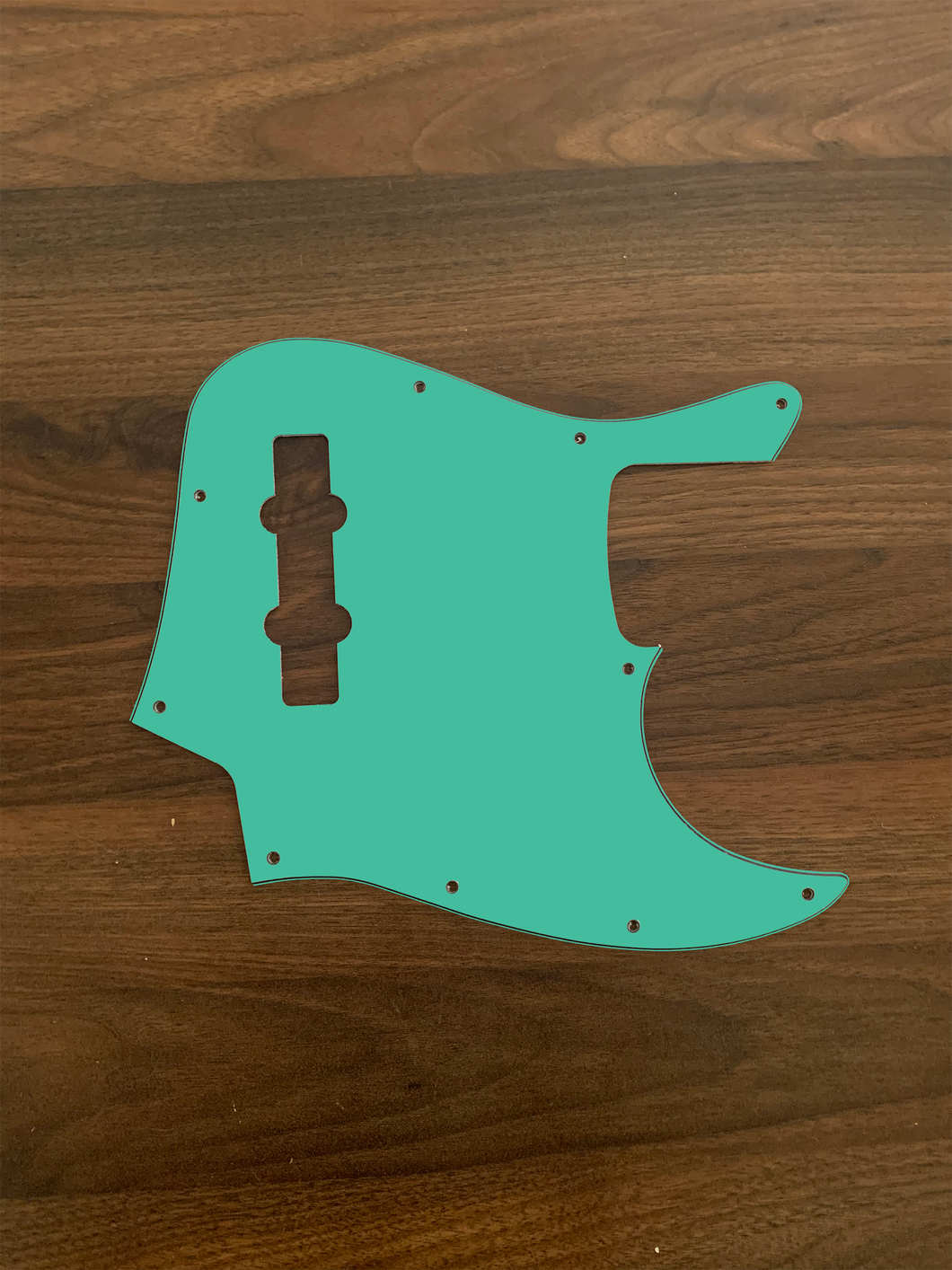 Turquoise-Solid Jazz Bass Pickguard by Carmedon