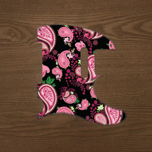 Load image into Gallery viewer, Vintage Paisley Pink and Black-Paisley Tele Pickguard by Carmedon
