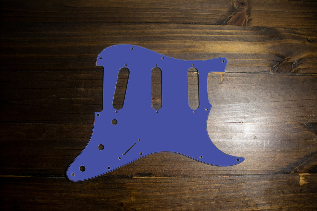 Blue Purple-Solid Strat Pickguard by Carmedon