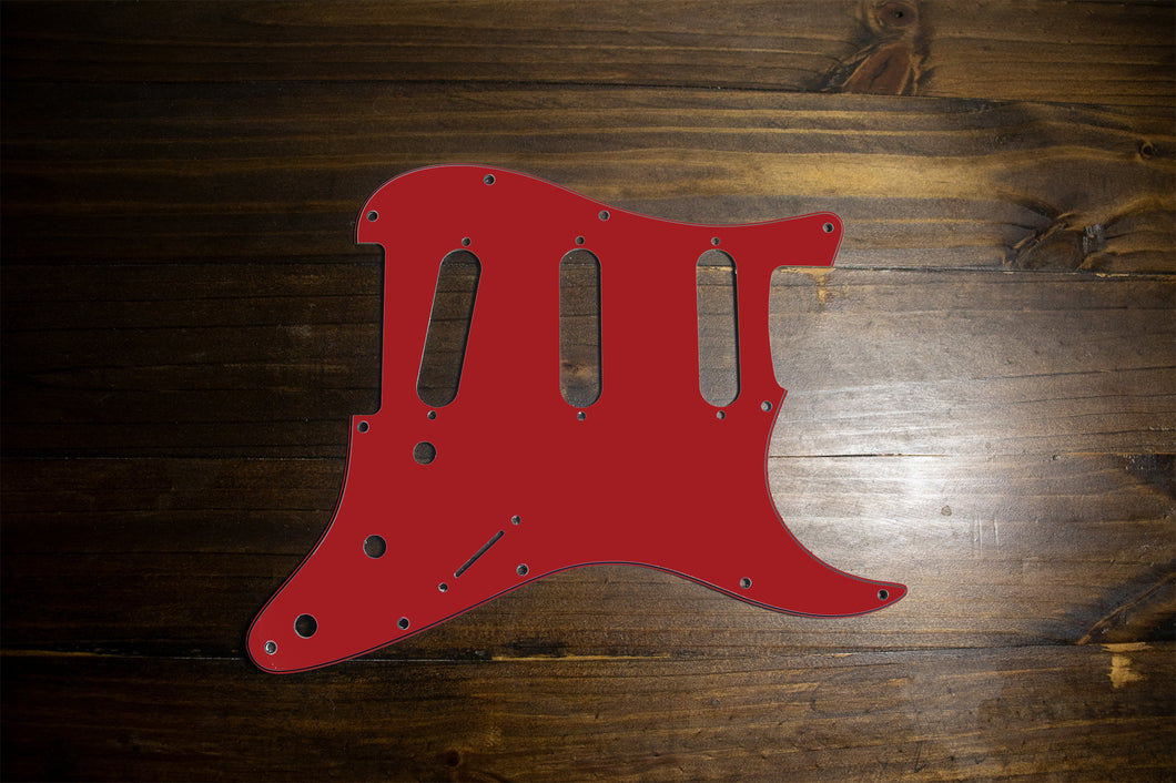 Candy Apple Red-Solid Strat Pickguard by Carmedon