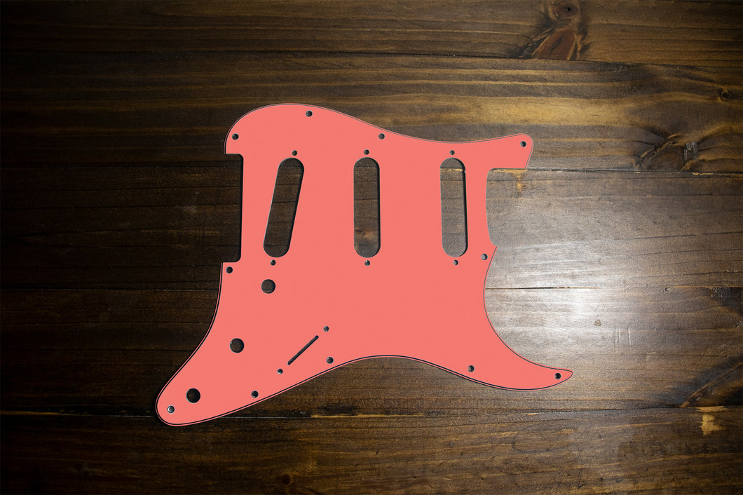 Coral-Solid Strat Pickguard by Carmedon