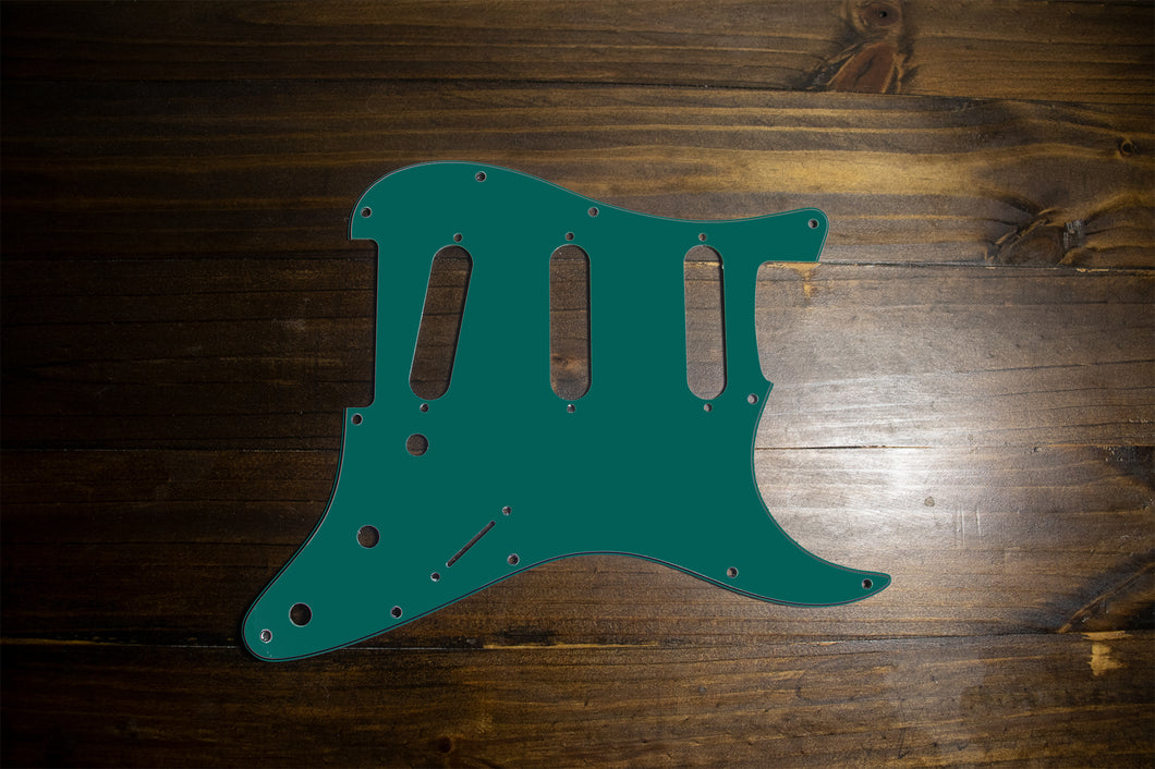 Deep Turquoise-Solid Strat Pickguard by Carmedon