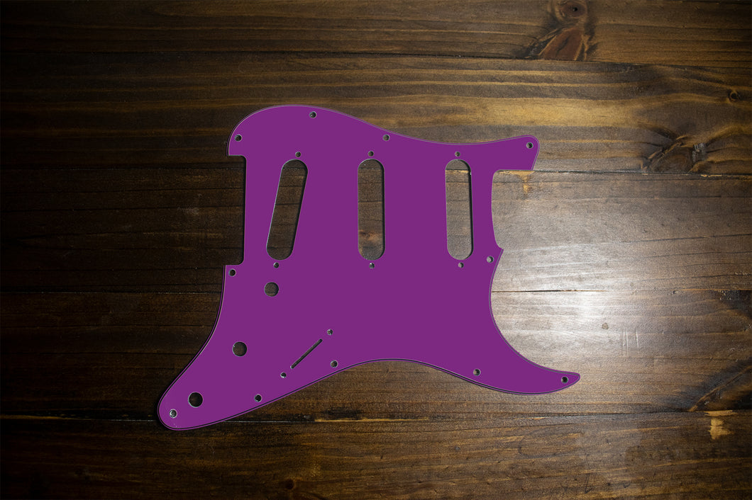 Purple-Solid Strat Pickguard by Carmedon