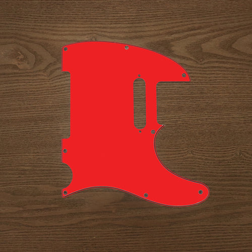 Red-Solid Tele Pickguard