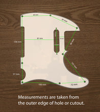 Load image into Gallery viewer, Surf Green-Solid Tele Pickguard by Carmedon
